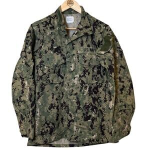 NWU Blouse US Navy Working Uniform Type III AOR2 Digital Camouflage Small Reg